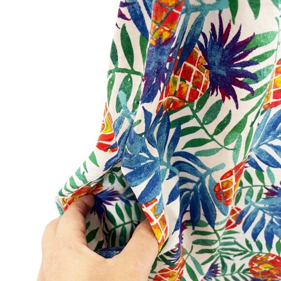 Tabitha Webb Tropical Pineapple Print Sleeveless Shift Dress Women’s Size 12 - Picture 6 of 9